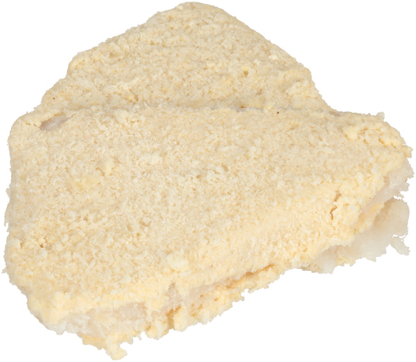 Crunchy Panko Raw Breaded Cod Wedge Portions 10 Pound Each - 1 Per Case.