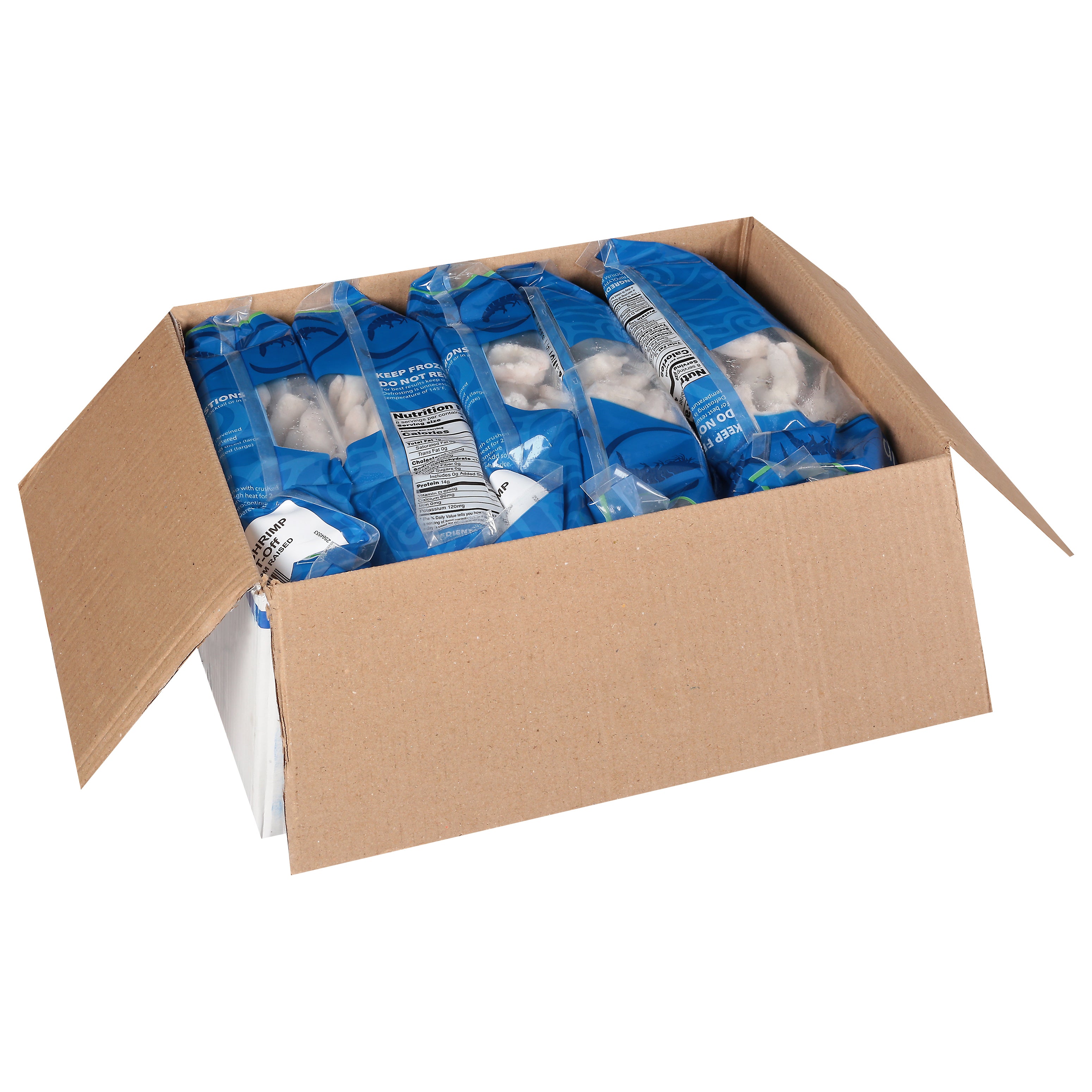 Iqf Raw P&d Tail Off White Shrimp 2 Pound Each - 5 Per Case.