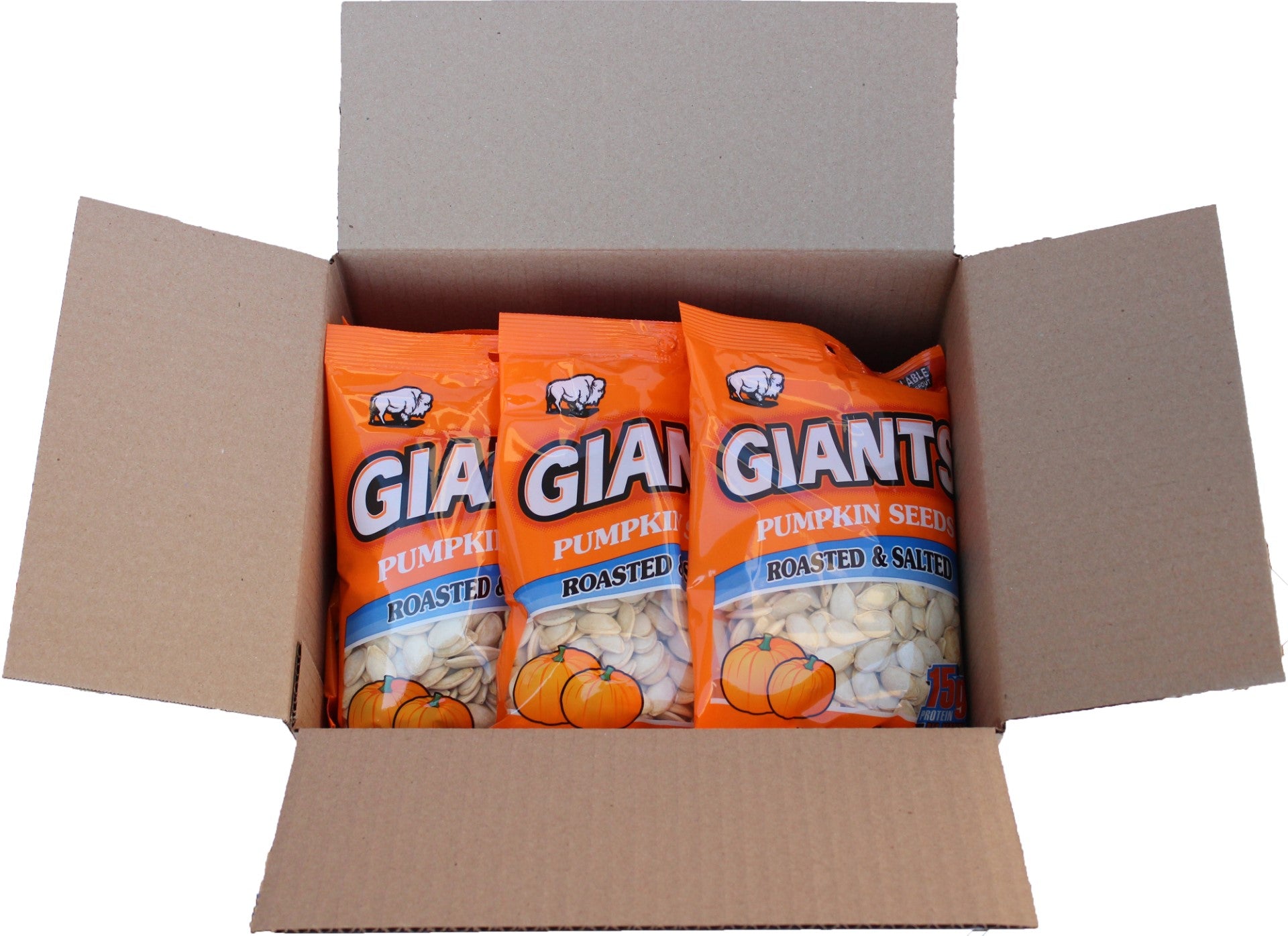 Giant Snack Inc Giants Pumpkin Seeds Roasted & Salted 5.15 Ounce Size - 12 Per Case.