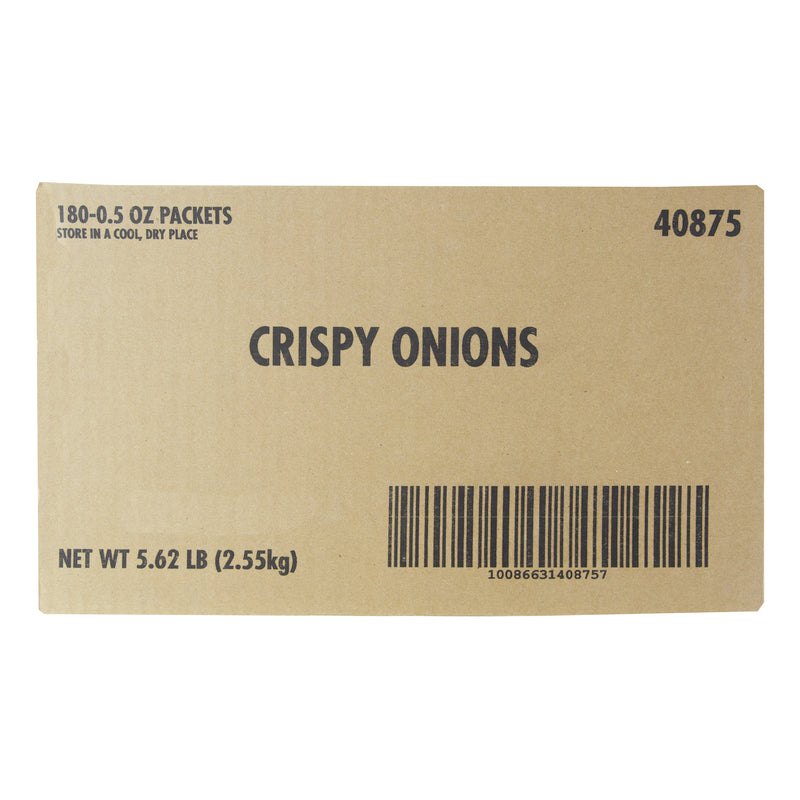 Fresh Gourmet Crispy Onions 0.5 Ounce Size - 180 Per Case.