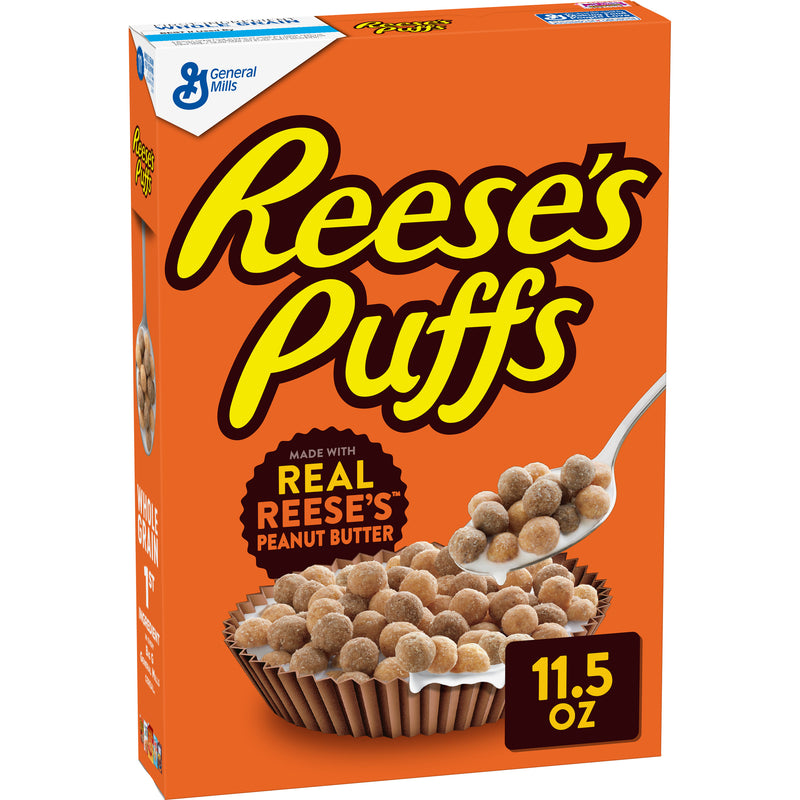 Reese's Peanut Butter Puffs® Cereal 11.5 Ounce Size - 12 Per Case.