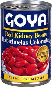 Goya Red Kidney Beans 15.5 Ounce Size - 24 Per Case.