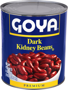 Goya Dark Kidney Beans 110 Ounce Size - 6 Per Case.