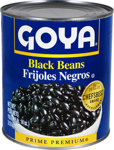 Goya Black Beans 110 Ounce Size - 6 Per Case.