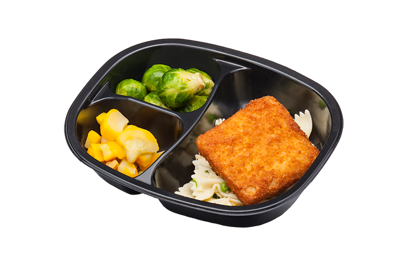 Breaded Fish Baby Lima Beans Corn And Red Peppers 11 Ounce Size - 20 Per Case.