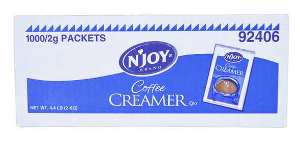 N'joy Non Dairy Creamer Packets 2 Grams Each - 1000 Per Case.