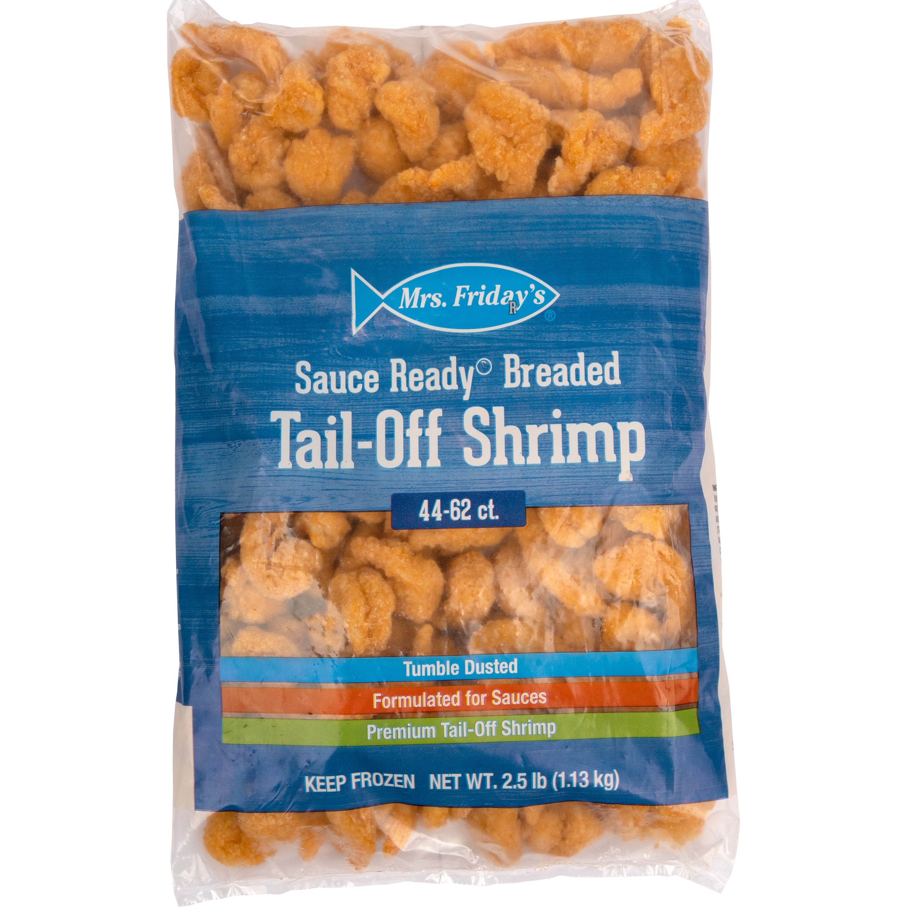 Mrsf Sauce Read Breaded Off Shrimp 2.5 Pound Each - 4 Per Case.