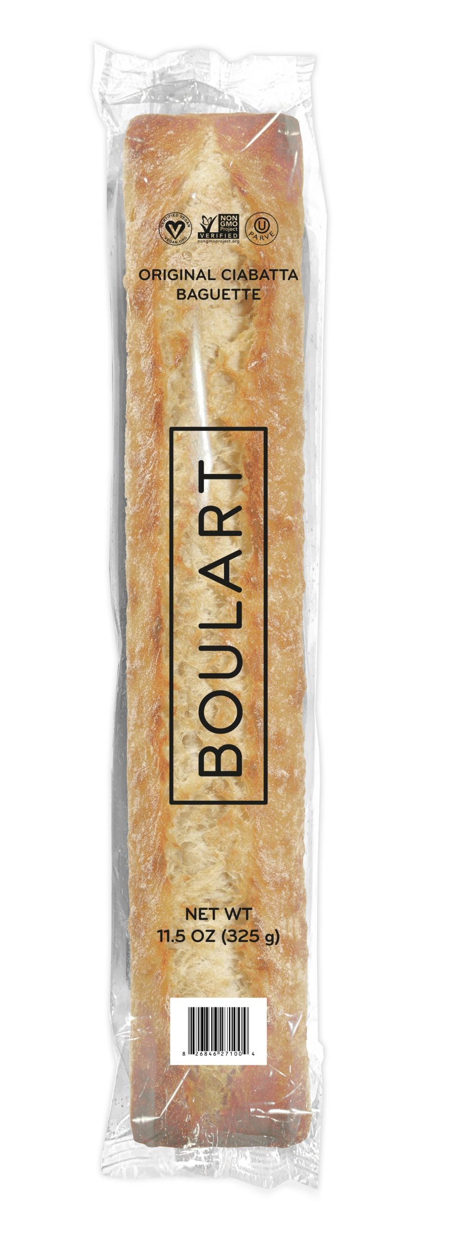 Individually Wrapped Ciabatta Baguette Original 11.5 Ounce Size - 18 Per Case.