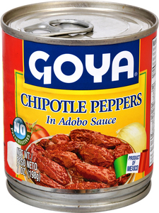 Goya Chipotle Peppers In Adobo Sauce 7 Ounce Size - 12 Per Case.