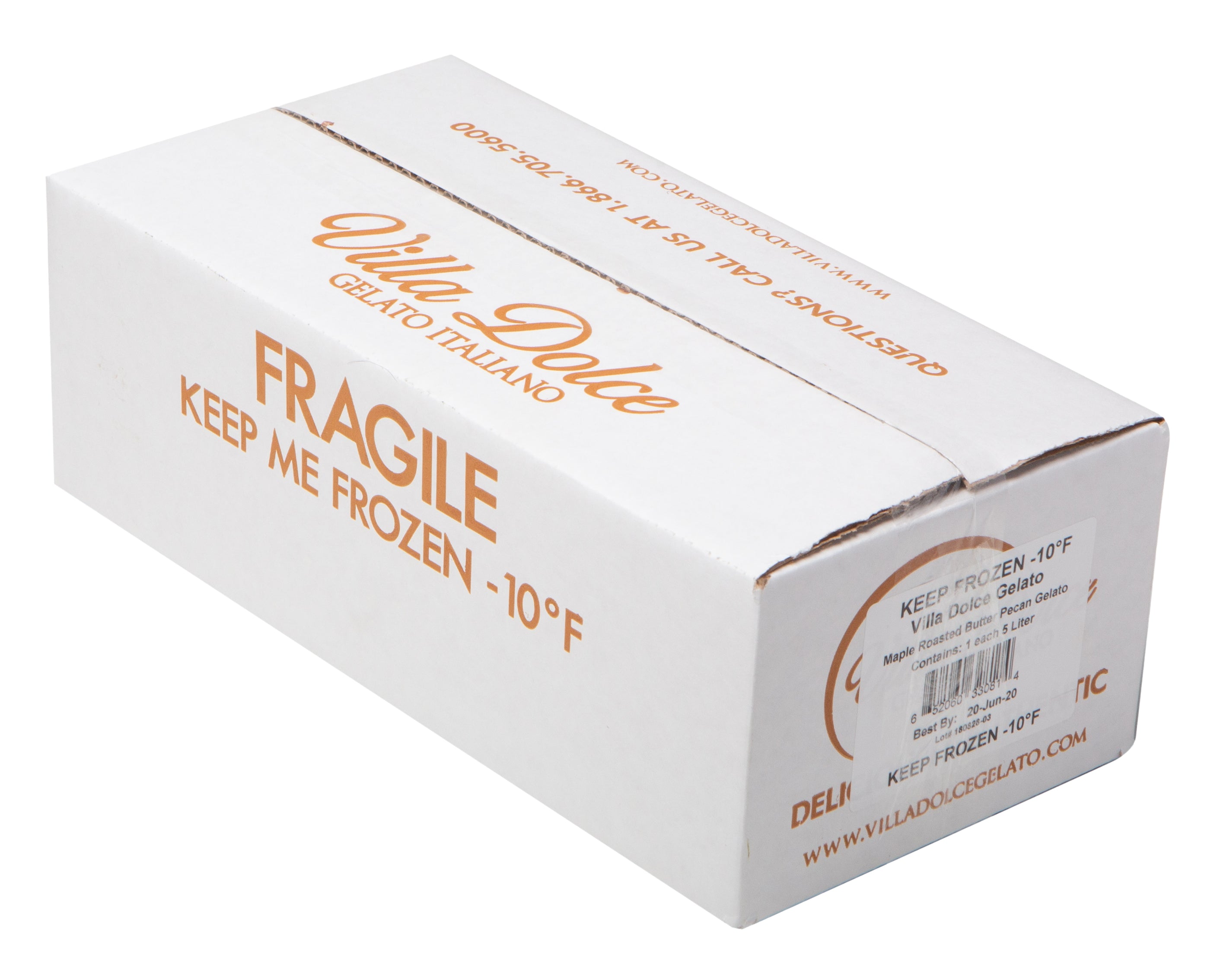 Villa Dolce Maple Roasted Butter Pecan 5 Liter - 1 Per Case.