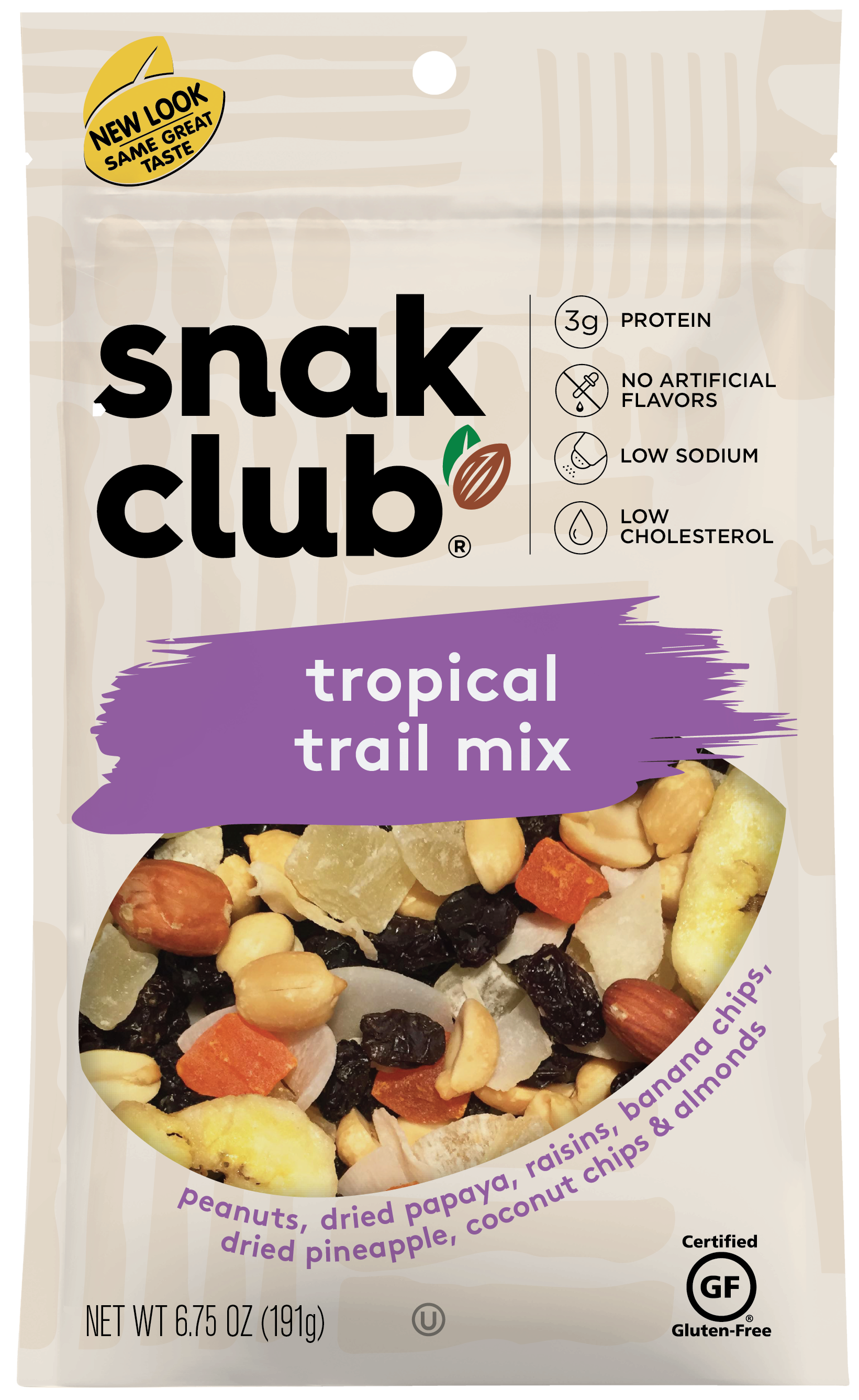 Snak Club Tropical Mix 6.75 Ounce Size - 6 Per Case.