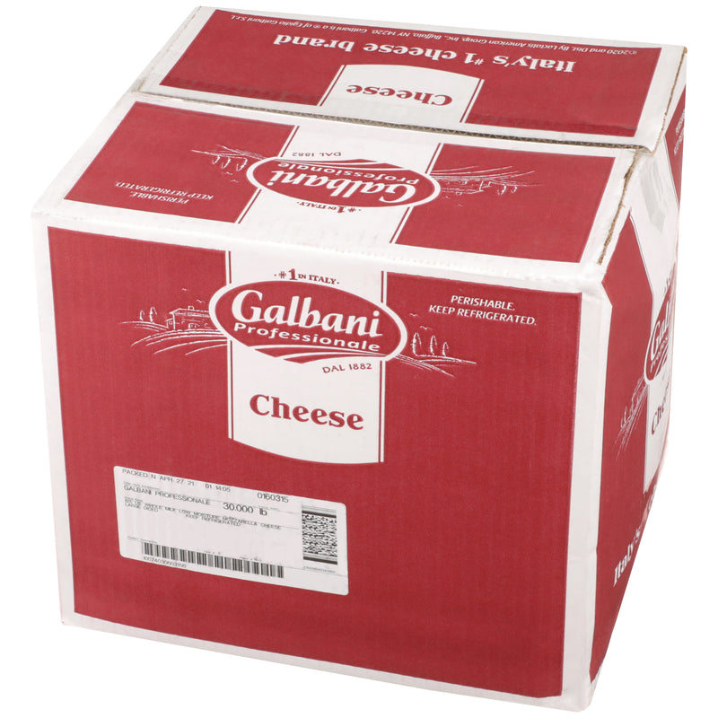 Galbani Professionale Whole Milk Low Moisture Mozz 5 Pound Each - 6 Per Case.