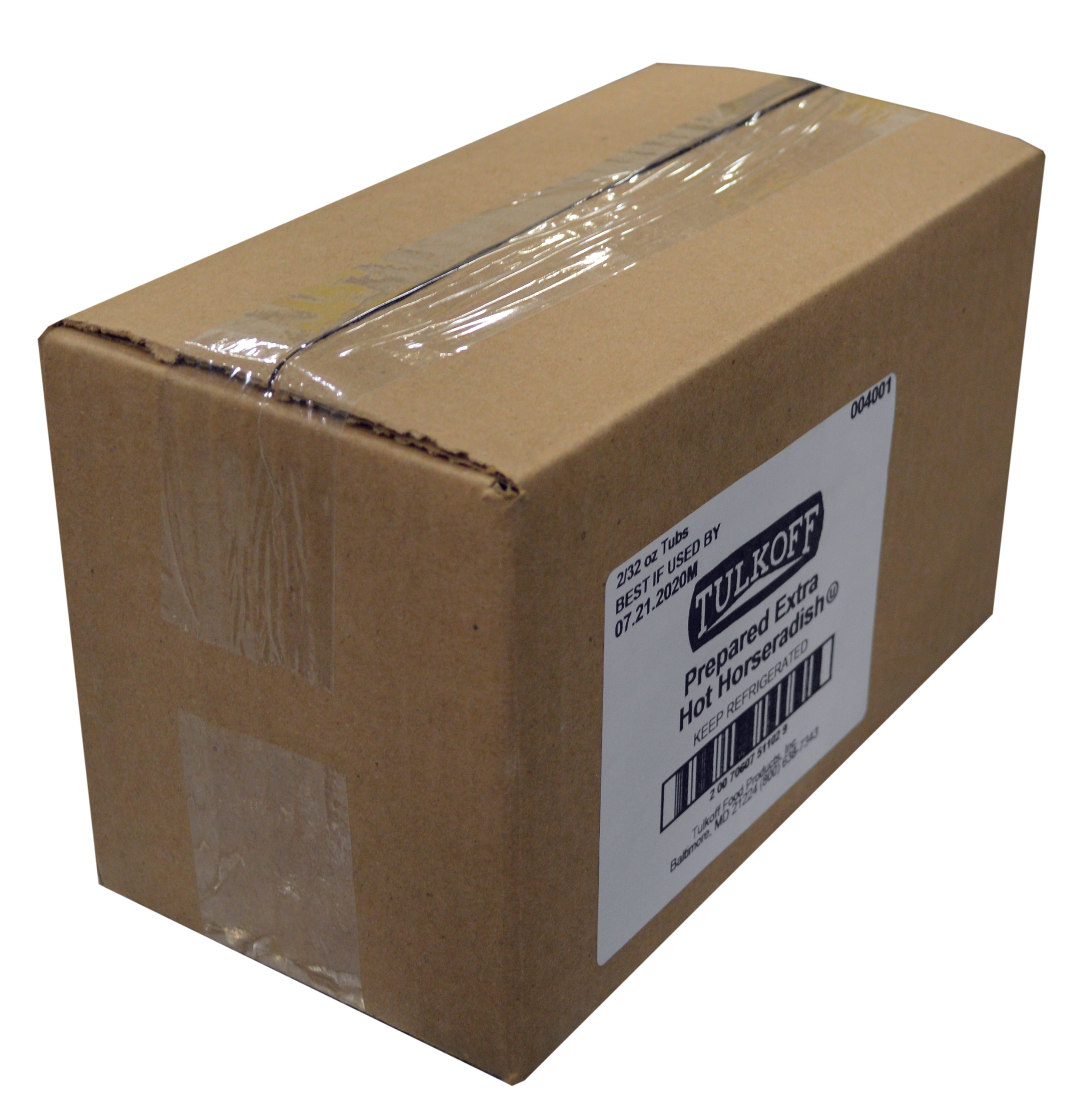 Tulkoff® Prepared Extra Hot Horseradish 32 Ounce Size - 2 Per Case.
