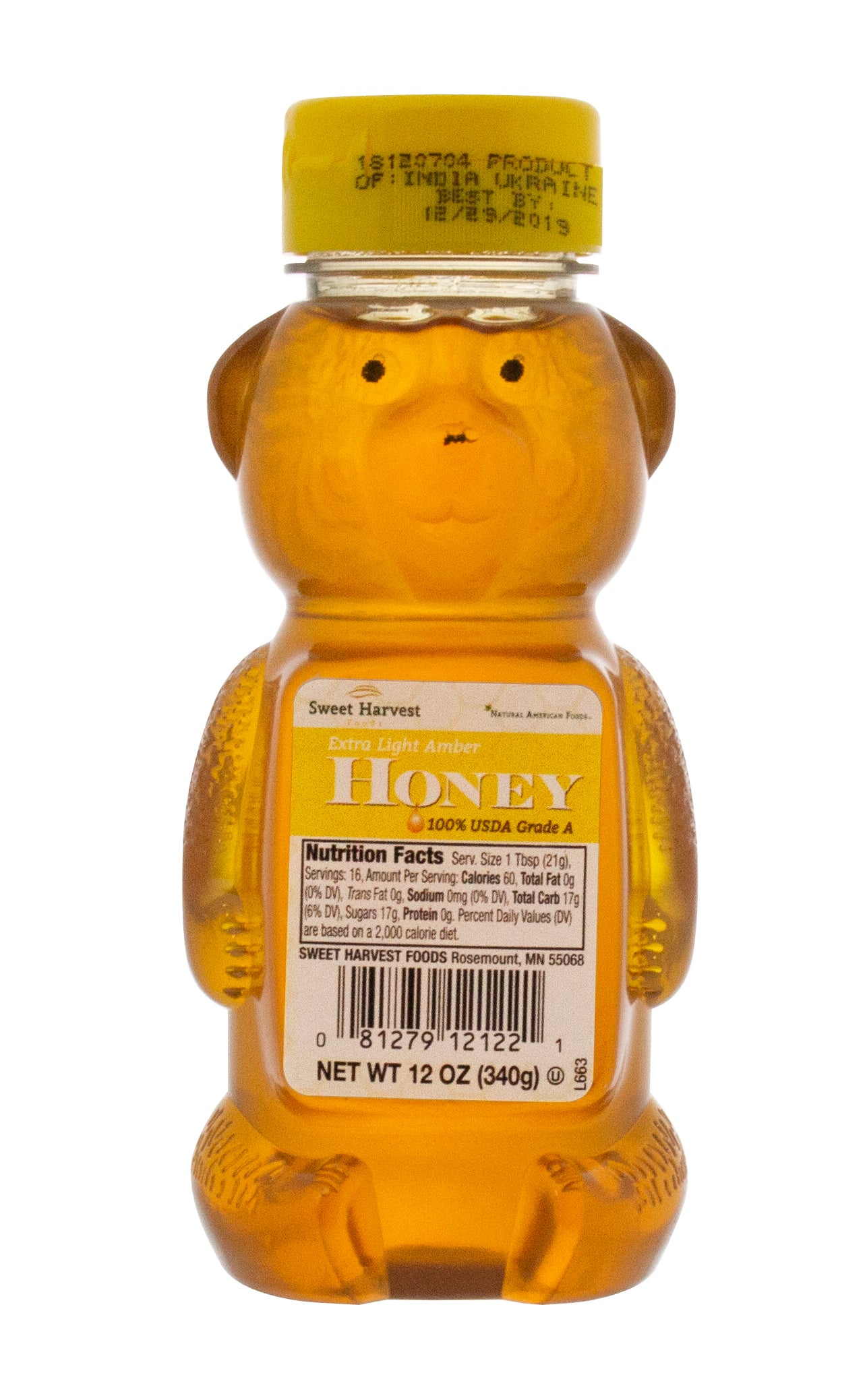 Ela Honey Bear 12 Ounce Size - 12 Per Case.