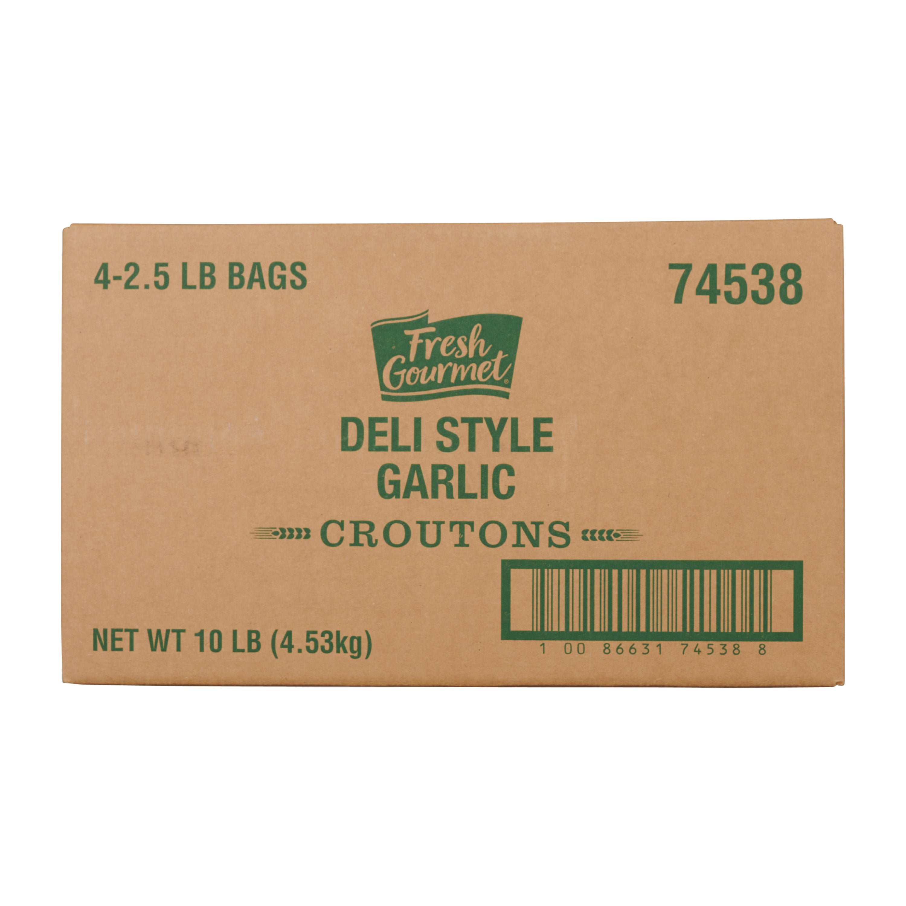 Fresh Gourmet Crouton Deli Style Garlic 2.5 Pound Each - 4 Per Case.