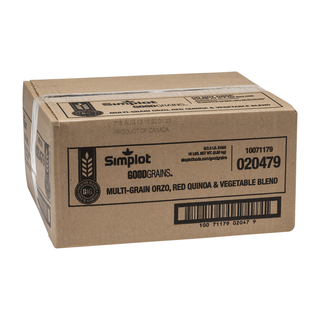 Simplot Italian Blend Simplot Good Grains Multi Grain Orzo Red Quinoa & Vegetable Blend 2.5