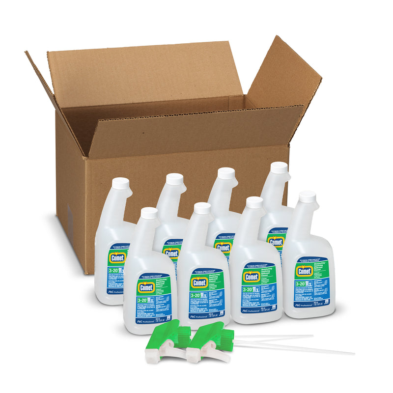 Comet Bath Disinfecting Sanitizing Cleaner Ready-To-Use Bottle Wfoil Seal 32 Ounce Size - 8 Per Case.