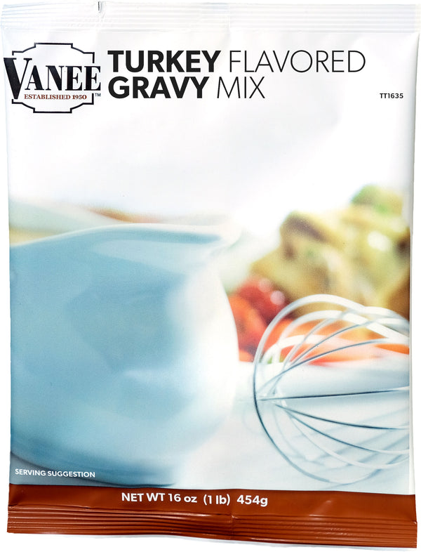Turkey Flavored Gravy Mix 16 Ounce Size - 8 Per Case.