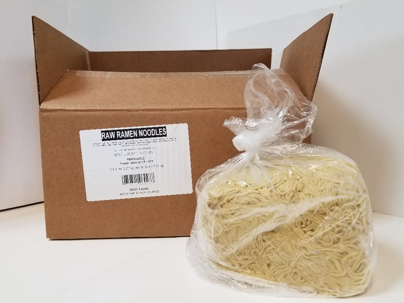 Savr Ramen Raw Noodles 5 Pound Each - 6 Per Case.