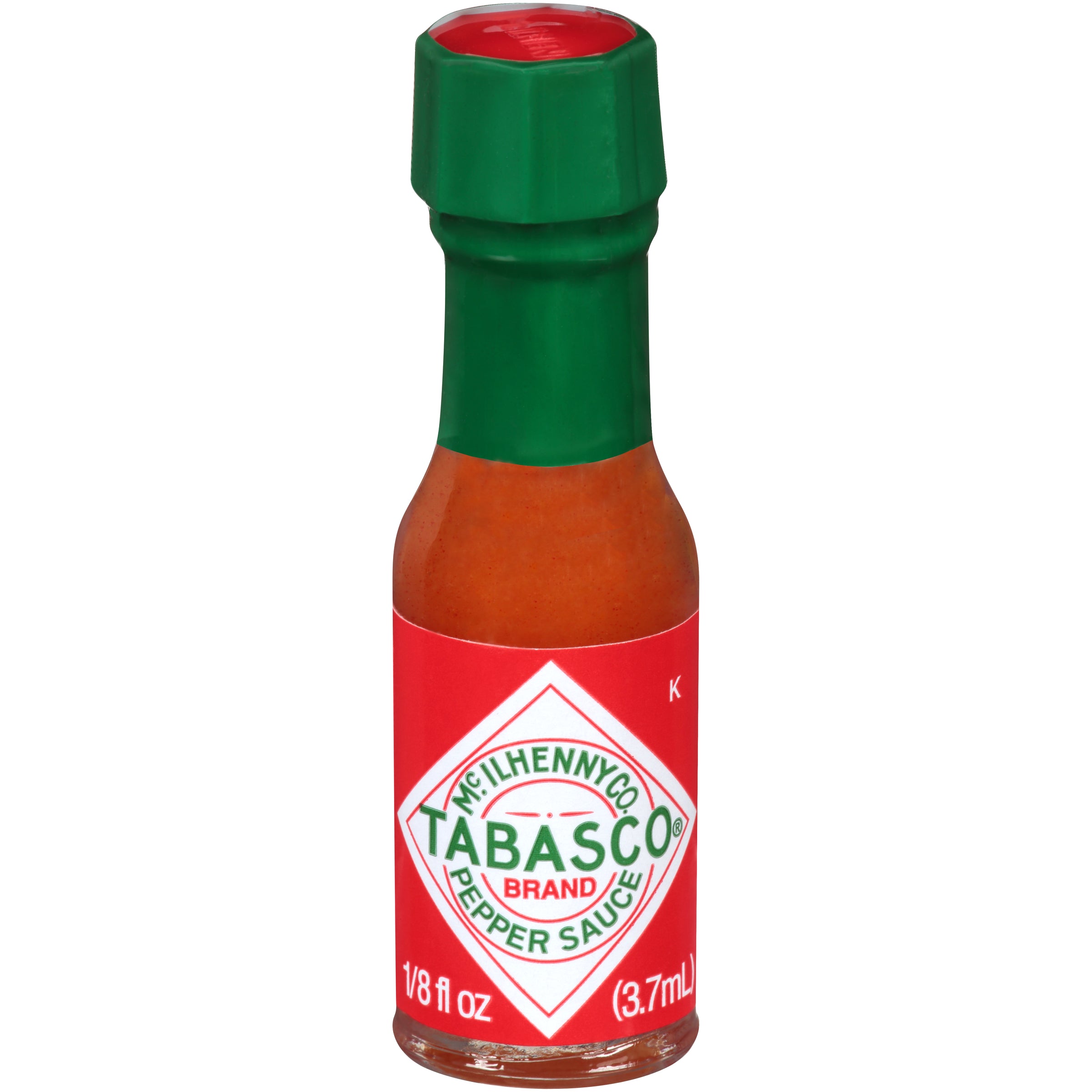 Tabasco Pepper Sauce Miniatures 0.125 Fluid Ounce - 500 Per Case.