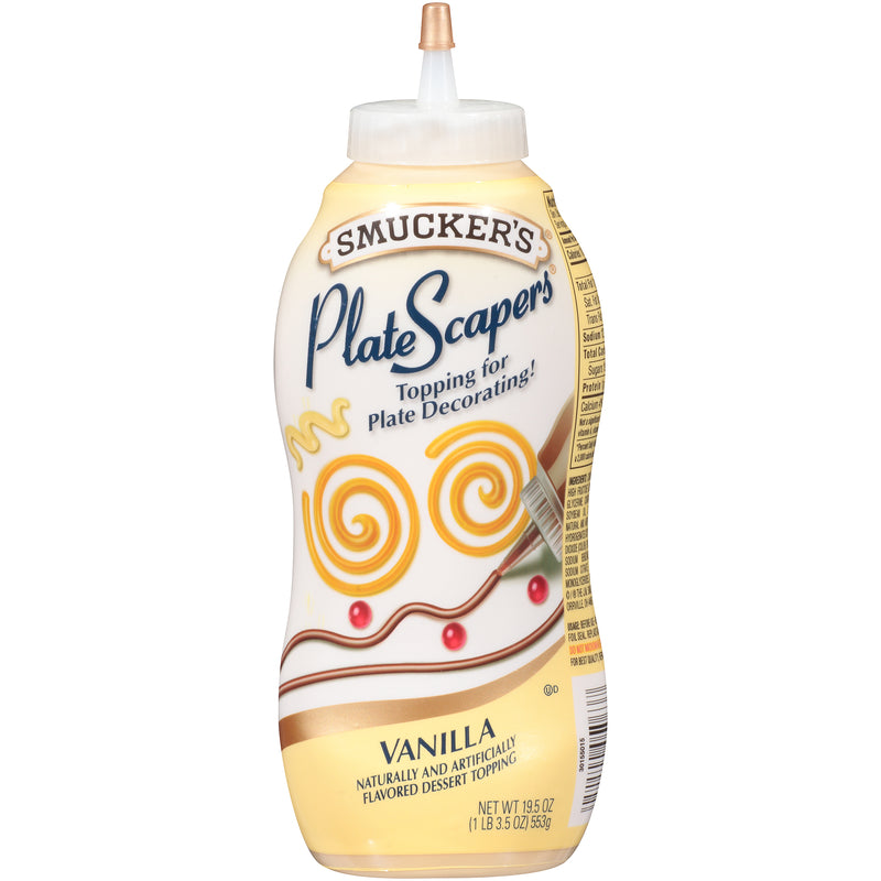 Smucker Vanilla Platescapers 19.5 Ounce Size - 12 Per Case.