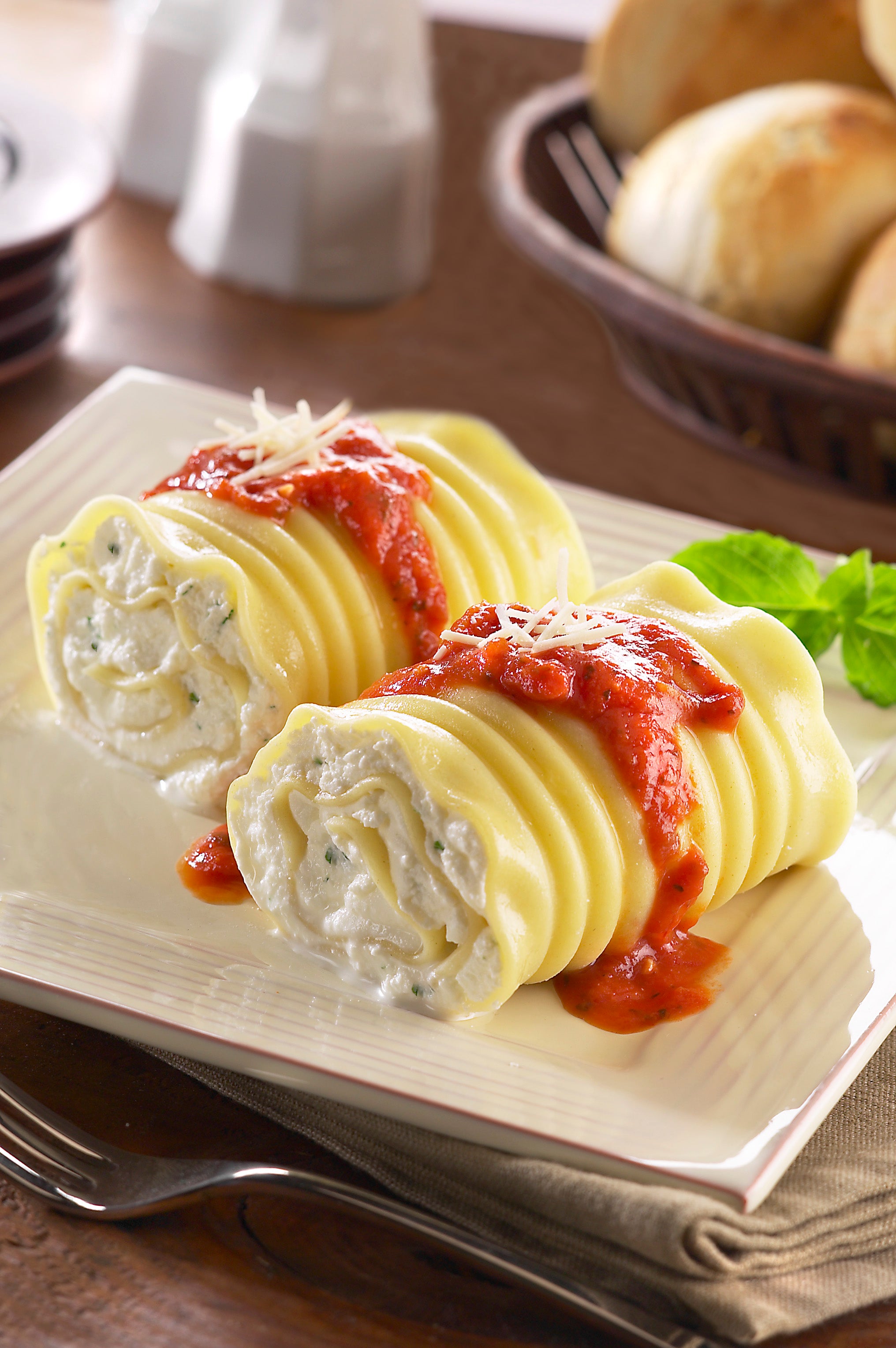 Pre Cooked Cheese Lasagna Rollettes 10 Pound Each - 1 Per Case.