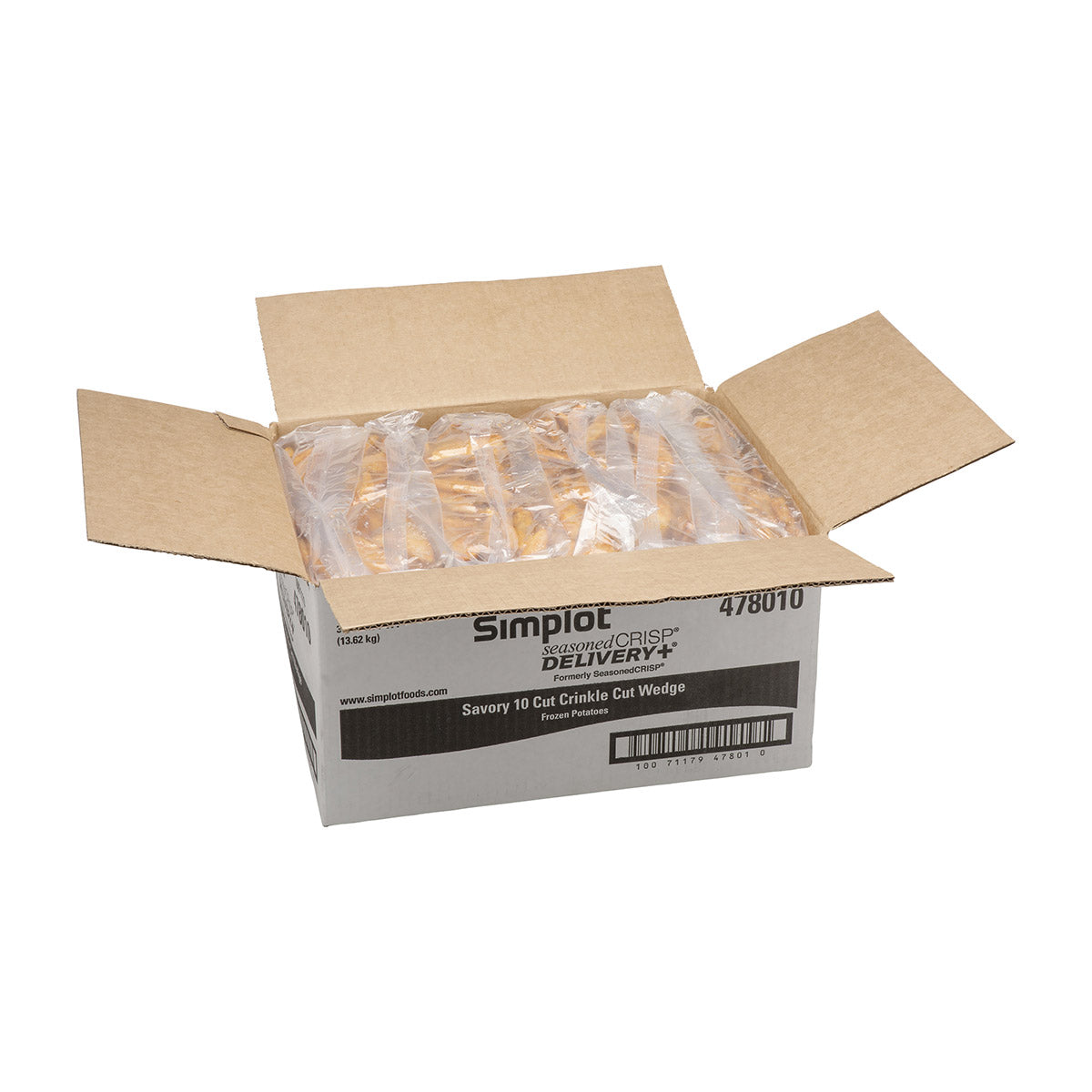 Simplot Seasonedcrisp Cut Savory Batteredwedges Skin On 5 Pound Each - 6 Per Case.