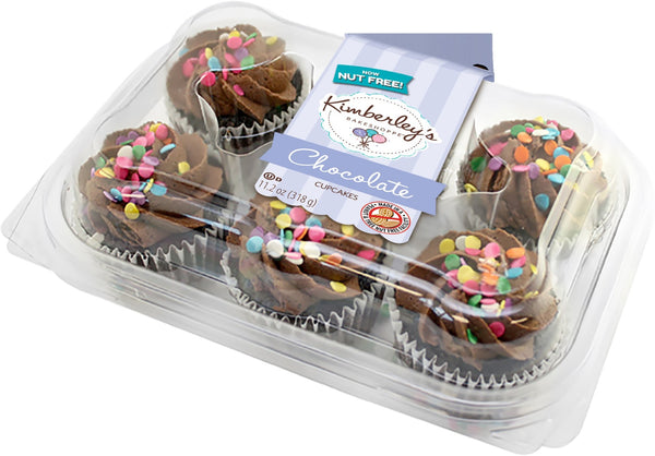 Kimberley's Bakeshoppe Celebration Chocolatecupcakes 11.2 Ounce Size - 12 Per Case.