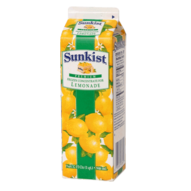Sunkist Lemonade Concentrate Frozen X32 Fluid Ounce - 12 Per Case.