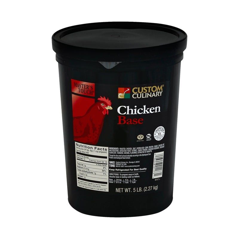 Base Chicken Gluten Free No Msg Added Paste 5 Pound Each - 4 Per Case.