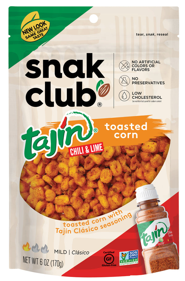 Snak Club Tajin Classico Toasted Corn 6 Ounce Size - 6 Per Case.
