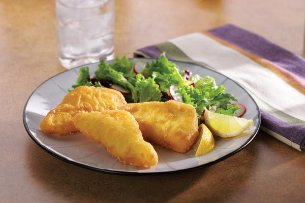 Beer Battered Cod Portions 10 Pound Each - 1 Per Case.