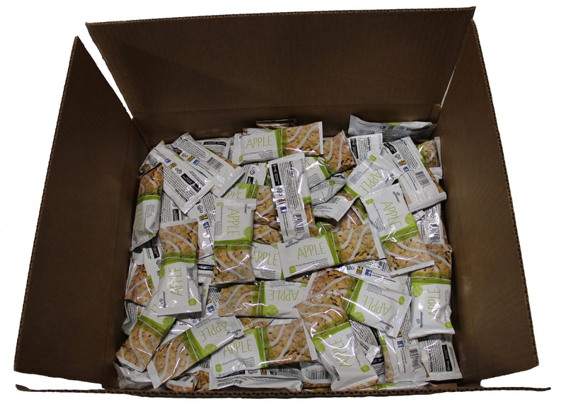 Appleways Whole Grain Soft Oatmeal Apple Bars Individually Wrapped 1 Count Packs - 216 Per Case.