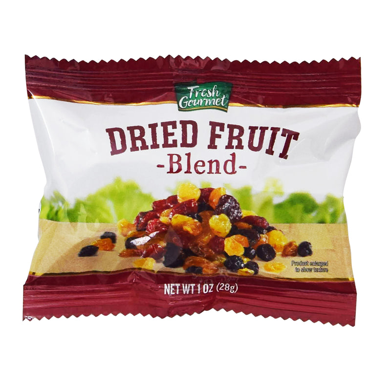 Fresh Gourmet Dried Fruit Blend 1 Ounce Size - 120 Per Case.