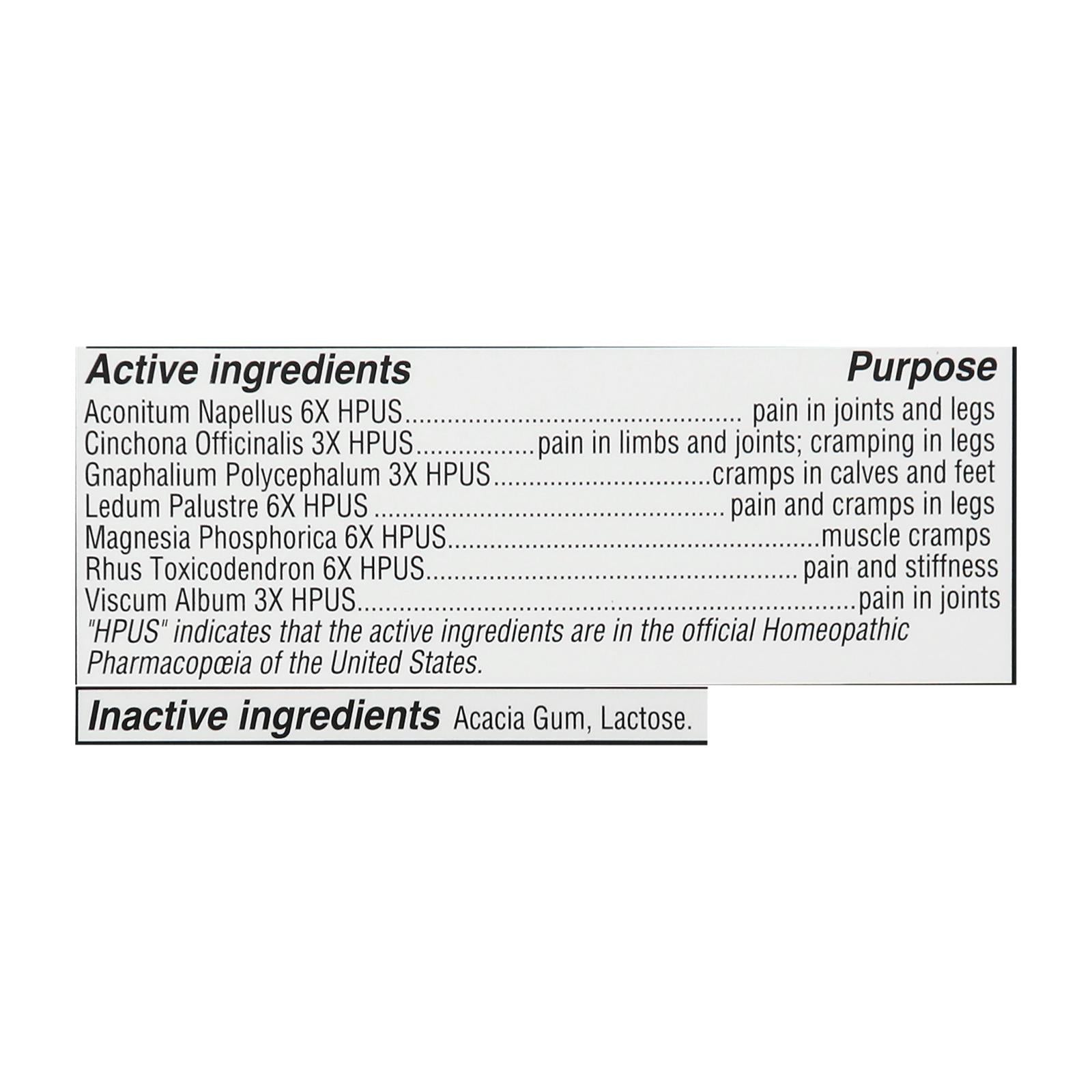 Hyland's - Leg Cramps Relief - 1 Each 1-100 Tablets