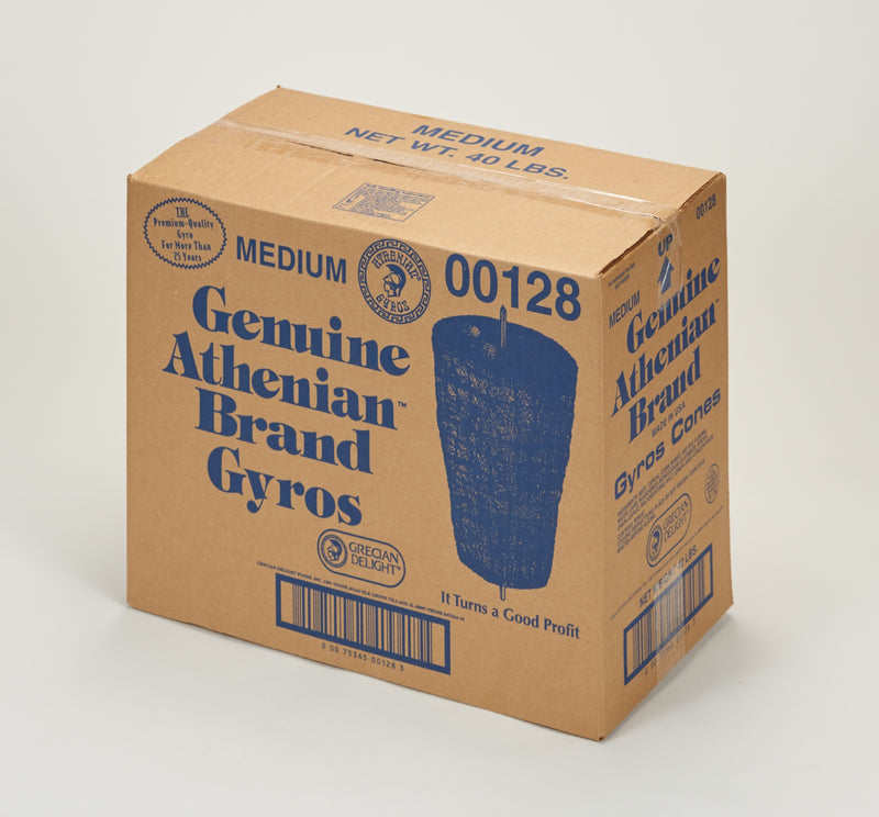 Athenian Medium Gyros Cones 20 Pound Each - 2 Per Case.