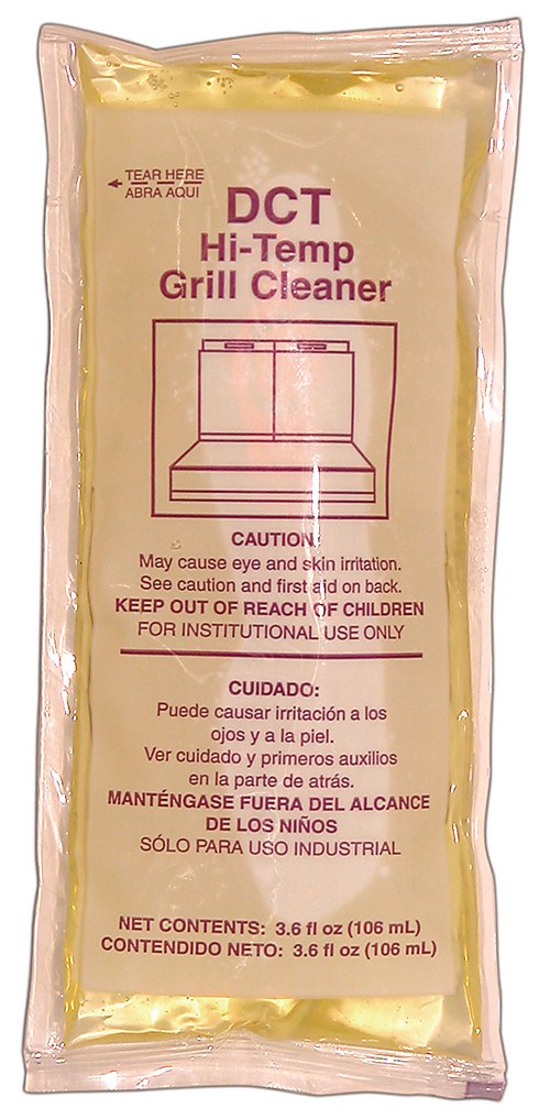 Dct Hi Temp Grill Cleaner Packets Ready-To-Use 3.6 Ounce Size - 92 Per Case.