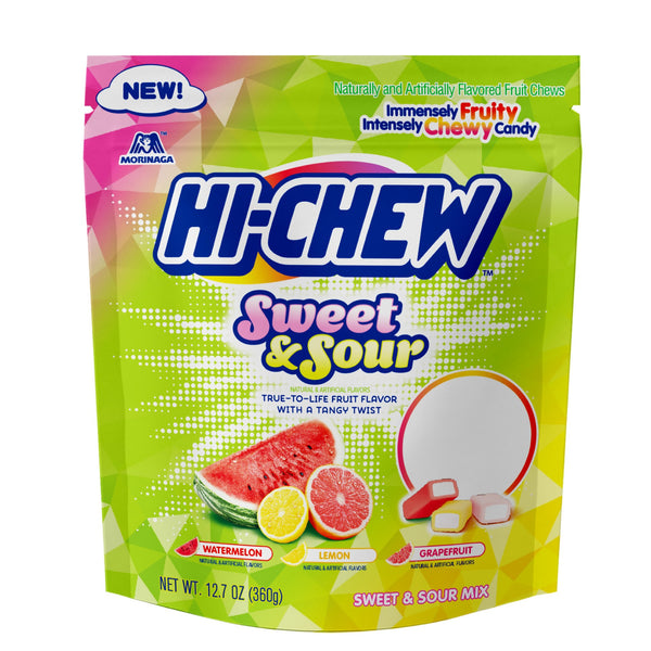 Hi Chew Sweet & Sour Mix Standup Pouch12.7 Ounce Size - 4 Per Case.