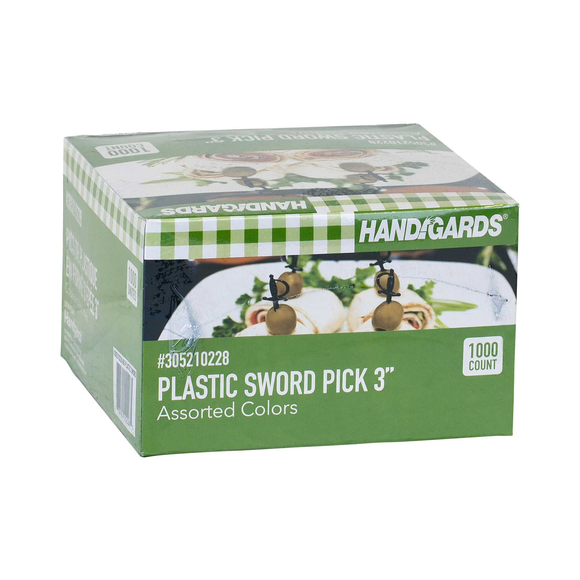 Sword Pick Plastic Assorted Color 3" 1000 Each - 10 Per Case.