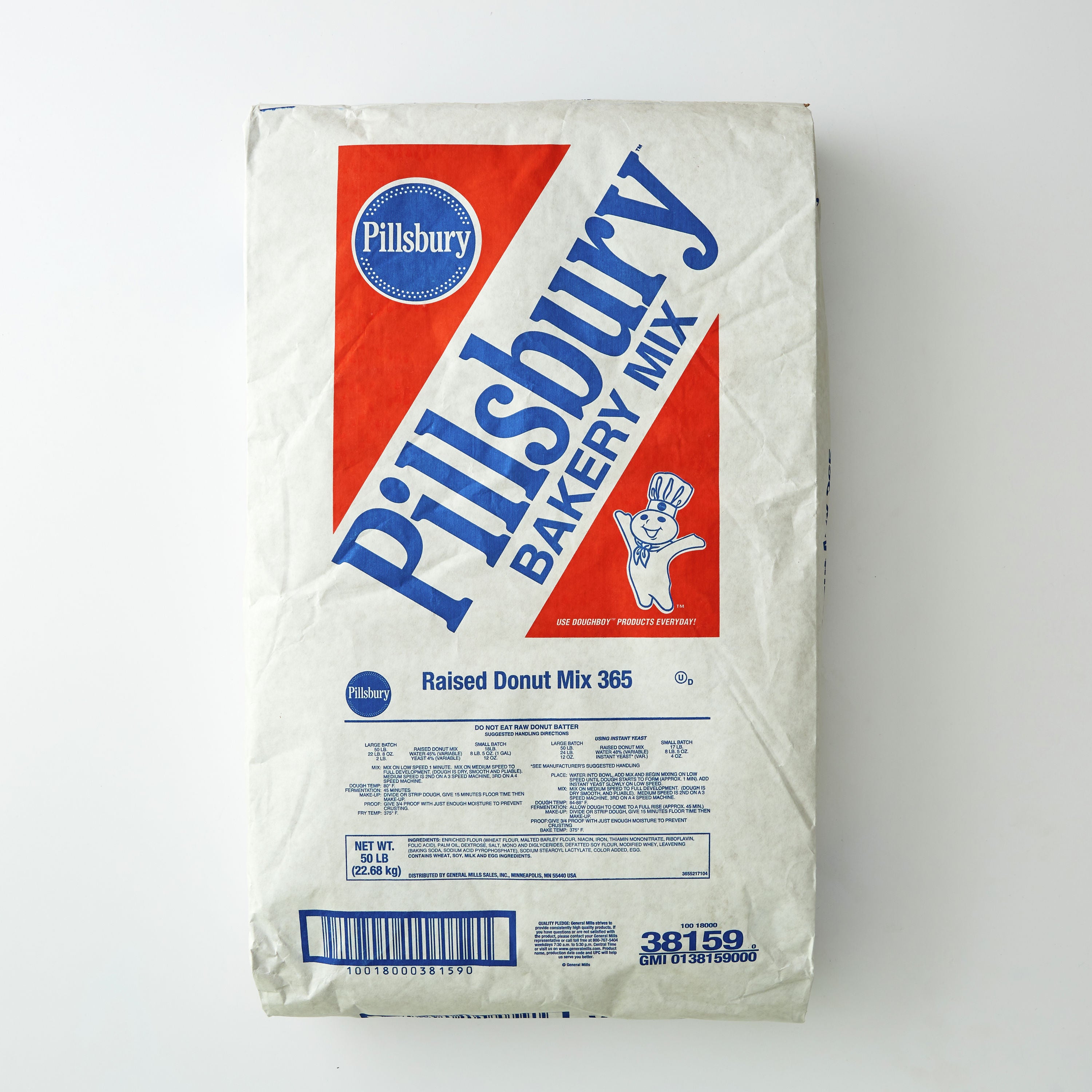 Pillsbury™ Donut Mix Raised Donut 50 Pound Each - 1 Per Case.