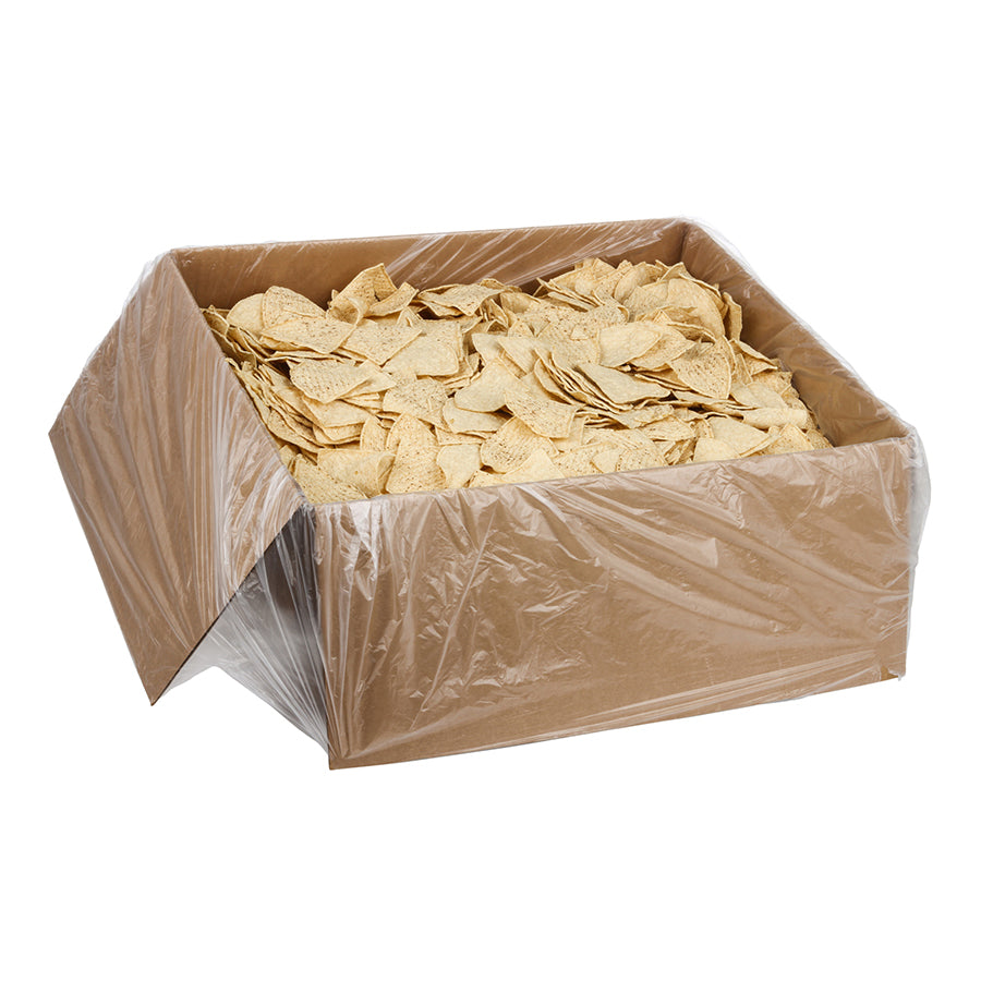 Mission Pre-Cut Unfried Yellow Chips Cut 30 Pound Each - 1 Per Case.
