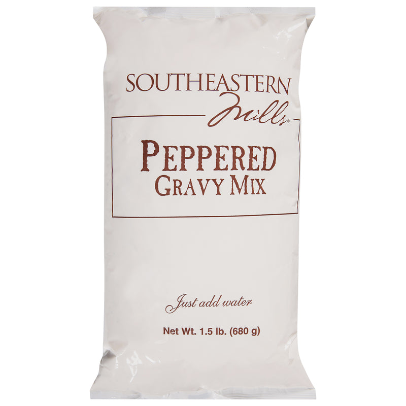 Southeastern Mills Mix Gravy Pepper Old Fashioned 1.5 Pound Each - 6 Per Case.