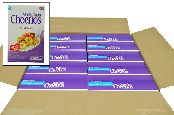Multigrain Cheerios™ Cereal Box 12 Ounce Size - 10 Per Case.