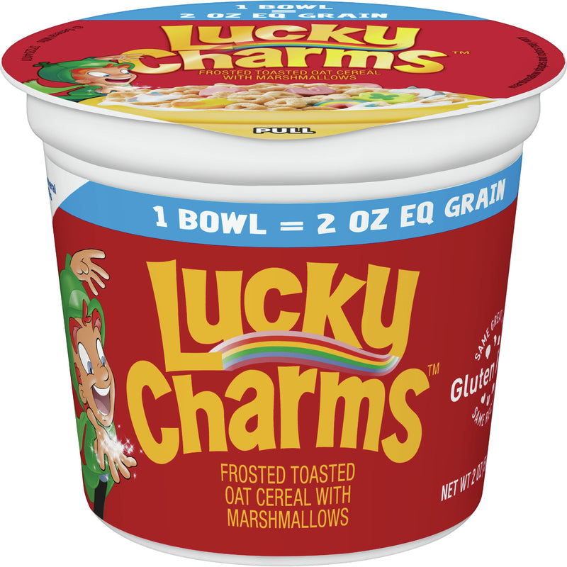 Lucky Charms™ Cereal Single Serve K Ozeq Grain 2 Ounce Size - 60 Per Case.
