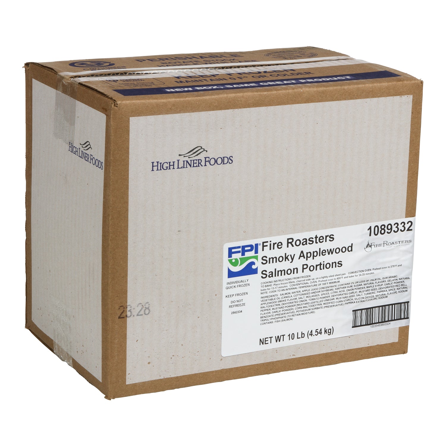 Fire Roasters Smoky Applewood Salmonportions 10 Pound Each - 1 Per Case.