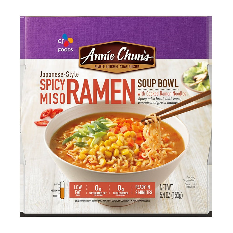 Annie Chun's Spicy Miso Ramen 5.4 Ounce Size - 6 Per Case.