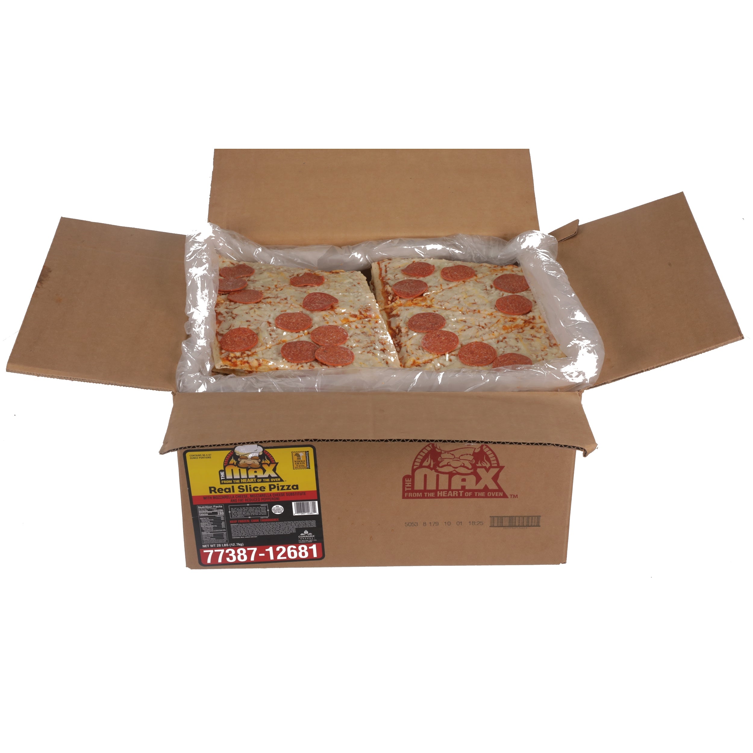 Real Slice Pepperoni Reduced Fat Whole Grain 4.67 Ounce Size - 96 Per Case.