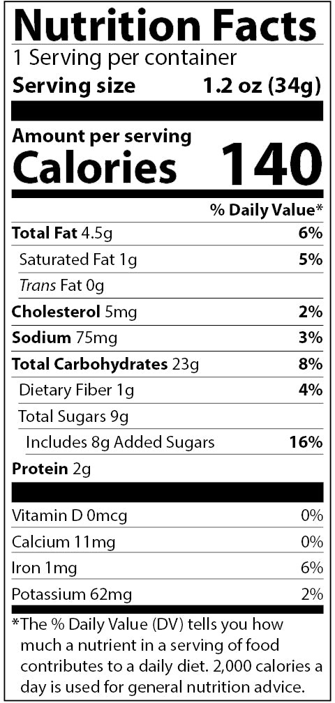Appleways Whole Grain Soft Oatmeal Chocolate Chip Bars Individually Wrapped 1 Count Packs - 216 Per Case.