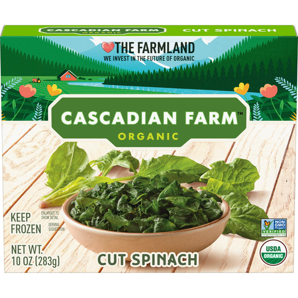 Cascadian Farm™ Organic Frozen Vegetableschopped Spinach 10 Ounce Size - 12 Per Case.