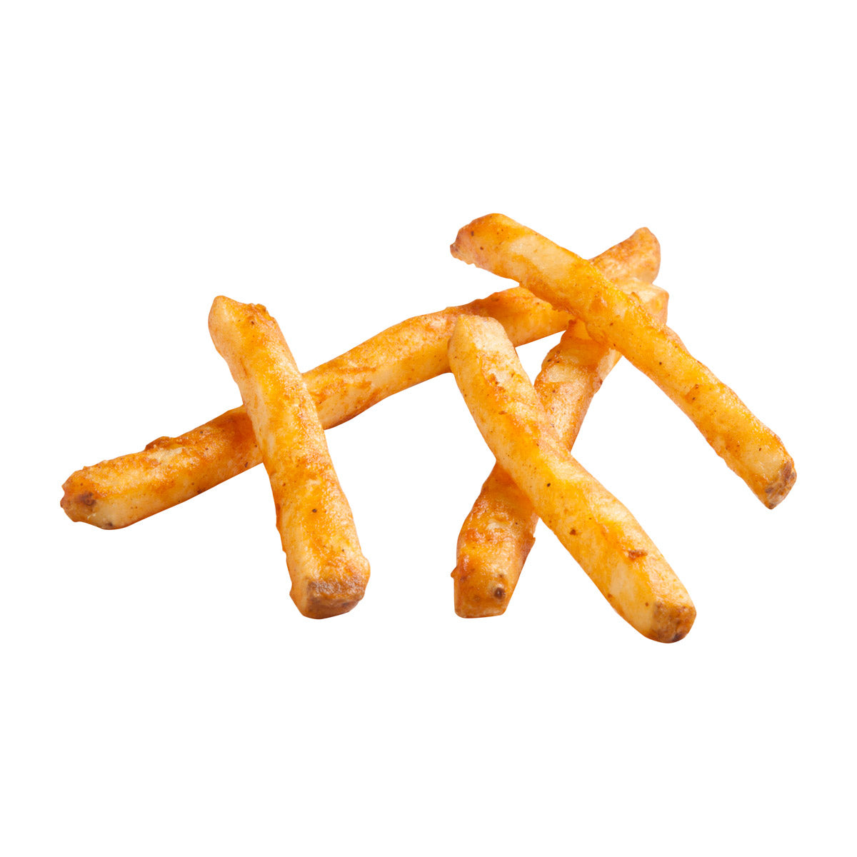 Simplot Seasonedcrisp 6"x8" Savory Battered Straight Cut Fries Skin On 5 Pound Each - 6 Per Case.